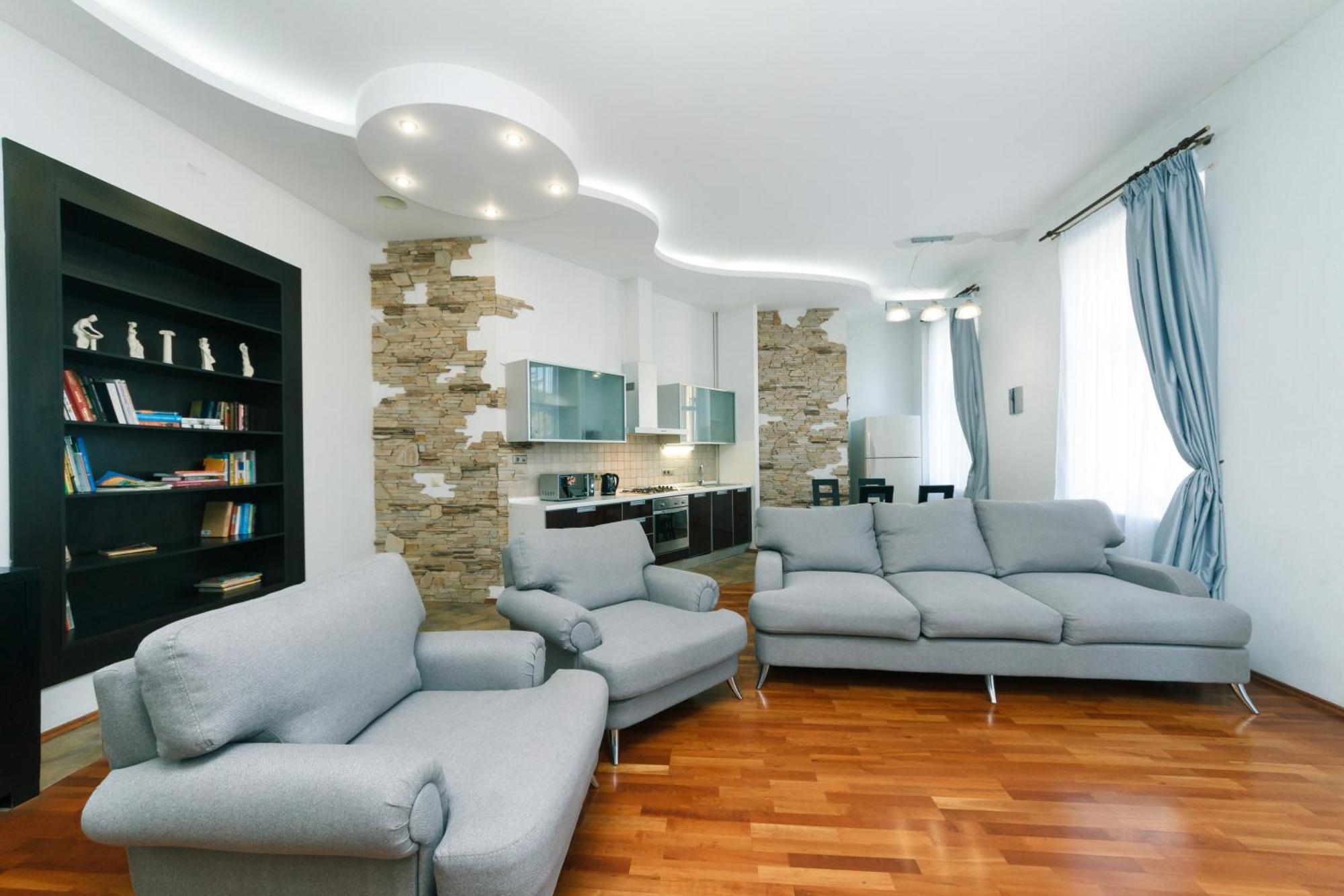 Apartmán Lux Near Maidan, Khreschutyk 3Br Kyjev Exteriér fotografie