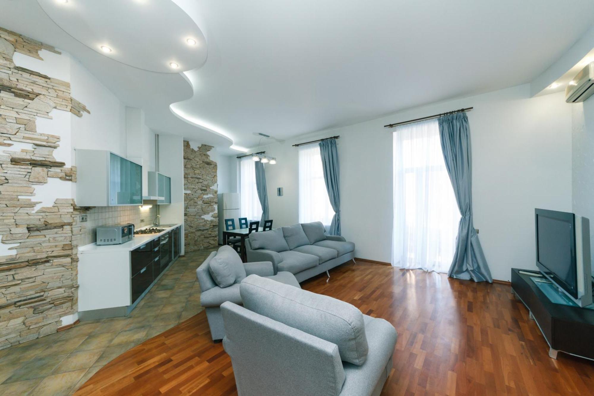 Apartmán Lux Near Maidan, Khreschutyk 3Br Kyjev Exteriér fotografie